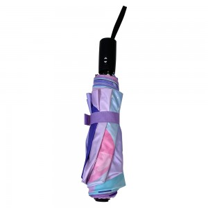 Ovida 3-folding Umbrella Printing With Planet Pattern Colorful Umbrella Para sa Gift Set