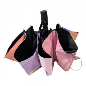 Ovida 3-skládací deštník tisk s růžovým horským vzorem deštník pro dárkovou sadu
