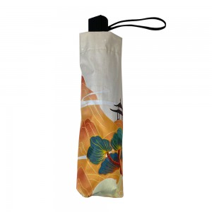 Ovida 3-folding Umbrella Lag luam wholesale Suav Style Umbrella rau Promotion
