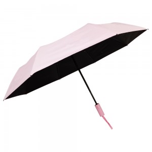 Ovida 3-folding Umbrella Sabon Zane Laima Za'a iya Rufe Saƙon Mataki Ta Mataki