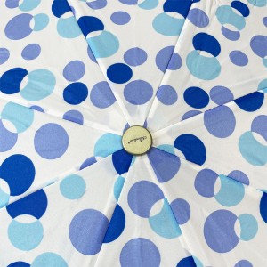 Ovida Big Size 3-foldbar paraply Polka-dot mønster paraply logo tilpasset paraply