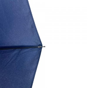 Ovida 21 इन्च 9 रिब फोल्डिंग छाता एकल रङ कपडा लोगो अनुकूलित छाता