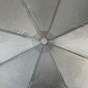 Az Ovida 3 összecsukható esernyő pongee szövet logóval testreszabható promóciós esernyő