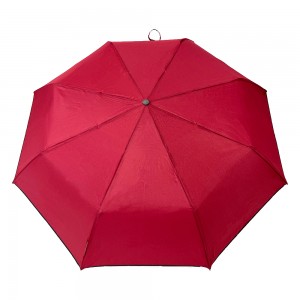 Ovida 3-vikt paraply Pongee tyg med mjukt rörpassat anpassat paraply