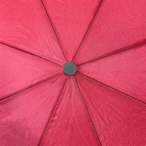 Ovidia 3-sklopivi kišobran Pongee tkanina s mekim cijevima prilagođeni kišobran