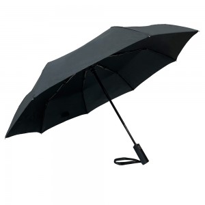 Ovida 3-tilepan payung pinuh otomatis custom payung panjang cecekelan
