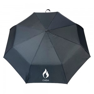 Ovida kokkupandav vihmavari, kohandatud logoga, reklaamide hulgimüügiks mõeldud vihmavari