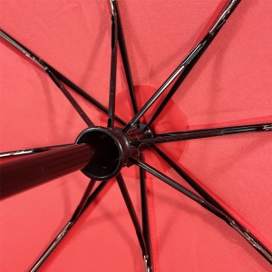 Ovida 3-taittuva sateenvarjo kaksikerroksinen vahva tuulenpitävä sateenvarjo Promotion sateenvarjo