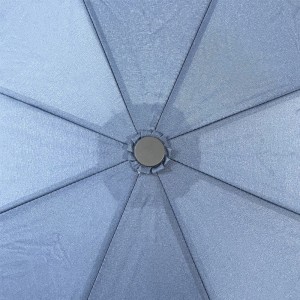Ovida 3- დასაკეცი ქოლგის მაღალი დონის ქოლგის ლოგო მორგებული სარეკლამო ქოლგა