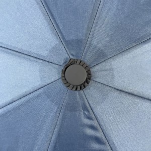 Ovida Folding Umbrella J Shape Handle Tshwj Xeeb Tsim Umbrella Portable Umbrella Nrog Logo