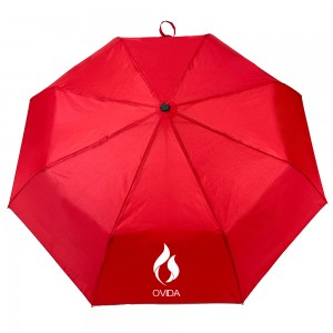 Ovida Folding Umbrella Custom Elo miaraka amin'ny Logo ho an'ny dokam-barotra Elo ambongadiny mora
