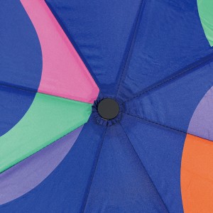 Ovidia 21 inča 8 rebara sklopivi kišobran otisnut sa šarenim uzorkom prilagođeni logo kišobran