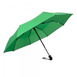 Ovida paraugas plegable 3 con tubos suaves paraguas de promoción personalizado con logotipo