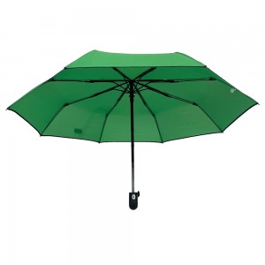 L'ombrello pieghevole Ovida a 3 pieghe con profili morbidi può essere un ombrello promozionale personalizzato con logo