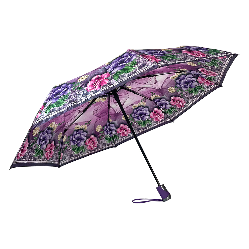 Ovida 21inch 8ribs polyester stof aangepast patroon paraplu met logo groothandel