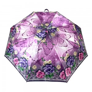 Ovida 21inch 8ribs Polyester Fabric Customized Pattern Umbrella With Logo Wholesale