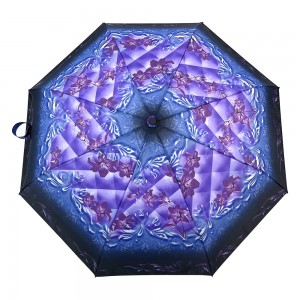 Овида 3-склопиви кишобран Јефтини кишобран на велико Кишобран са прилагођеним логотипом Рекламни кишобран