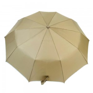 OVIDA 3 faltbarer klassischer Regenschirm, hochwertiger dunkelgelber Kompaktschirm