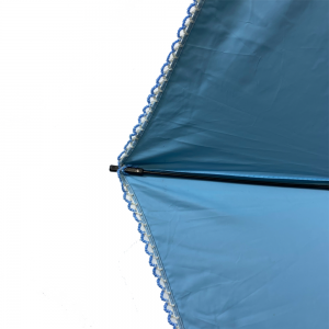 Ovida 5 sulankstomas itin plonas mini skėtis su pritaikytu nėriniuotu lietaus skėtis