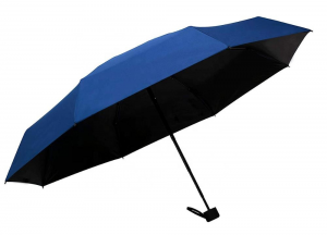 Paraguas de cinco pliegues personalizado con publicidad de Ovida, 5 paraguas plegable, paraguas de cápsula UV