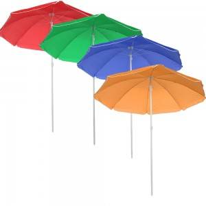 2m*8ribs custom printed promotional advertising outdoor beach parasol umbrella