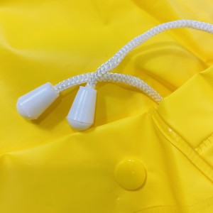 Ovida Murang Pang-adultong Raincoat Pangkalahatang Heavy Duty rain coat PVC Recycling use Eco-friendly Yellow Rain Gear