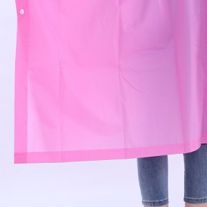 Impermeable à usage unique Ovida Nouveau design pour la promotion Manteau portable de couleur pure Poncho de pluie