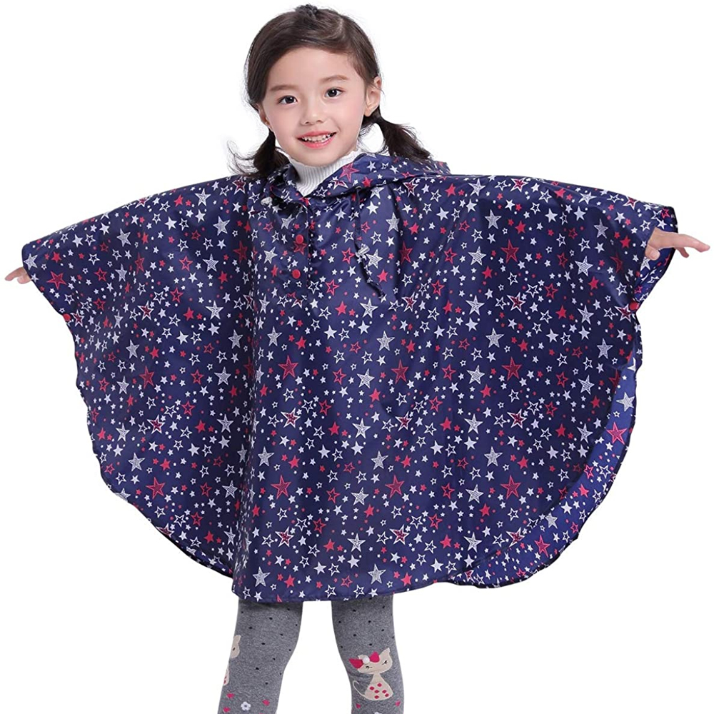 Ovida Outdoor Travel EVA PVC Fabric Fashion صديقة للبيئة معطف واق من المطر للأطفال بعمر أربع سنوات