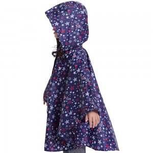 Ovida Outdoor Travel EVA PVC Fabric Fashion လေးနှစ်သားအတွက် Eco-Friendly Portable Raincoat