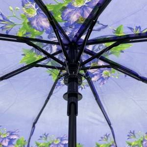 Напівавтоматична 3-складна парасолька 21 дюйм з 8 ребрами.