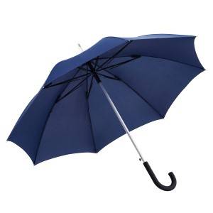 Parapluie automatique en aluminium avec poignée à crochet et courbe régulière