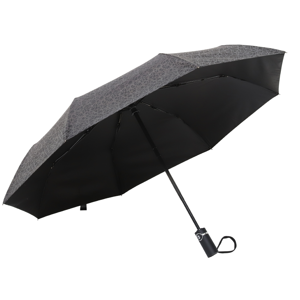 Satılık büyük indirim Yağmur Şemsiyesi - Ovida süper su itici rüzgar geçirmez yansıtıcı orta boy yetişkinler için katlanmış otomatik 3 kat şemsiye - DongFangZhanXin