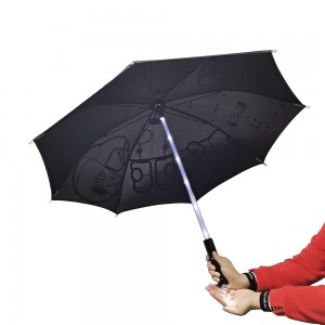 Ovida Umbrella With Torch Light Tech Νέα ομπρέλα που λάμπει φωτεινές προσαρμοσμένες ομπρέλες Led Light