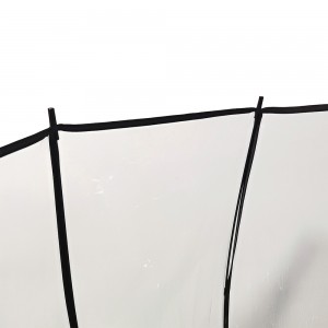 Ovida Ovida OEM Custom Automatic Full Body Clear Bubble Umbrella POE PVC Transparent Dome Elo fiarovan-doha