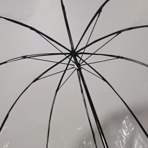 Ovida Ovida OEM Oanpaste Automatysk Full Body Clear Bubble Umbrella POE PVC Transparante koepelfoarm helmparaplu