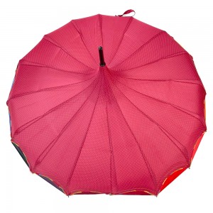 Ovida Skräddarsytt paraply Mode Kupol Form Torn Paraplyer Bröllop Designer Pagoda Paraplyer