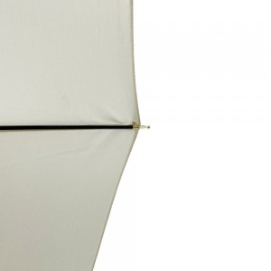 Ovida 女性ギフト プレミアム品質のピュア ベージュのストレート傘、ゴールドのスネーク ハンドル付き