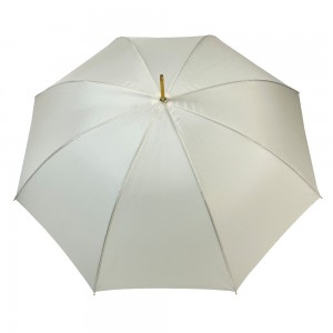 Ovida подарък за жени с първокласно качество чисто бежов прав чадър със златиста змийска дръжка