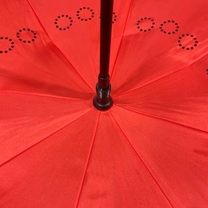 Ovida Sombrillas Rovný automatický dvojitý obrátený dáždnik Reverzný dáždnik odolný proti vetru do dažďa