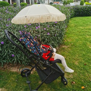 Ovida söta babyparaplyer Kina utomhus strandparaply för barn Babyskydd Paraply med tofsar Barnvagnsparaplyer