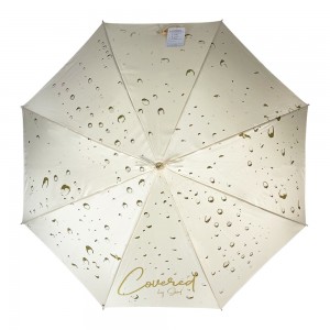 Ovida stampa digitale manicu diamante sombrilla cornice d'oru fold lady luxu ombrella customizata