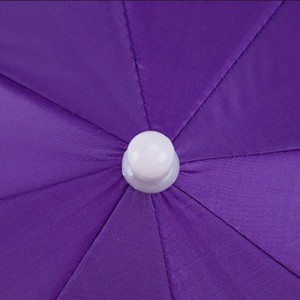 Ovida, tamaño personalizado, forma, color púrpura, con sombrero, paraguas con recubrimiento UV para adultos, niños, agricultores, pesca, camping, viajes