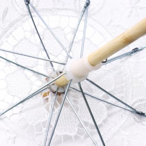Ovida Mini Vintage Bordado Guarda-chuva de Renda Branca para Presente de Aniversário Foto Presentes de Casamento Decoração de Festa Guarda-chuva