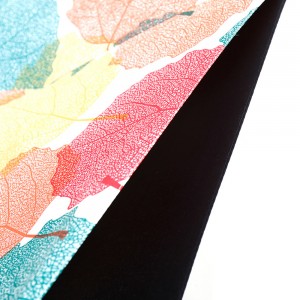 Ovida Double Layer Reverse Umbrella na may naka-print na dahon para sa Regalo at Advertising Customized na Disenyo