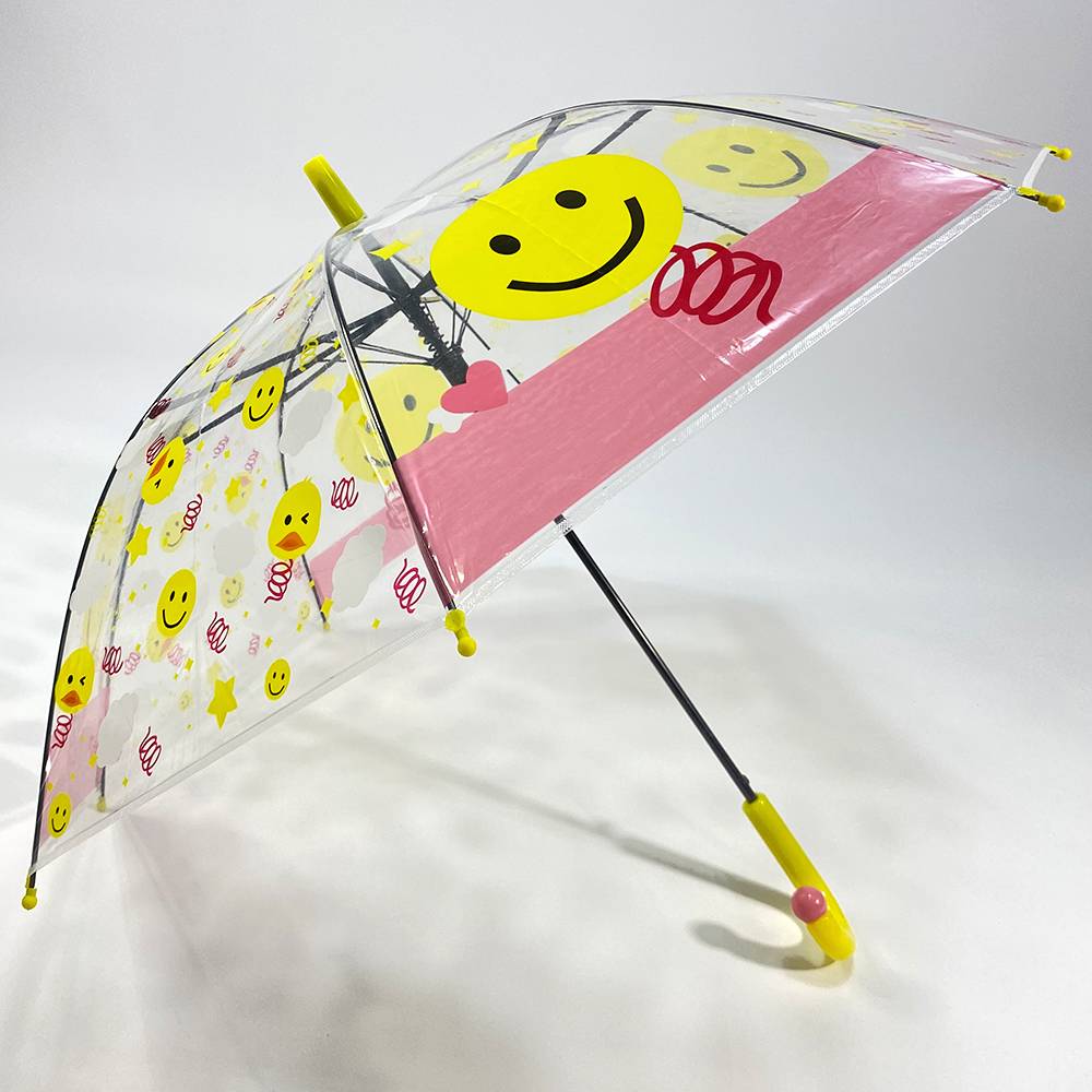 100% originaalne 21-tolline vihmavari – automaatselt avanev PVC mullplastist läbipaistev vihmavari – DongFangZhanXin