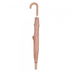 OVIDA 15-tolline 8 ribiga 3D kujuga roosa vihmavari, manuaalne, avatud laste vihmavari