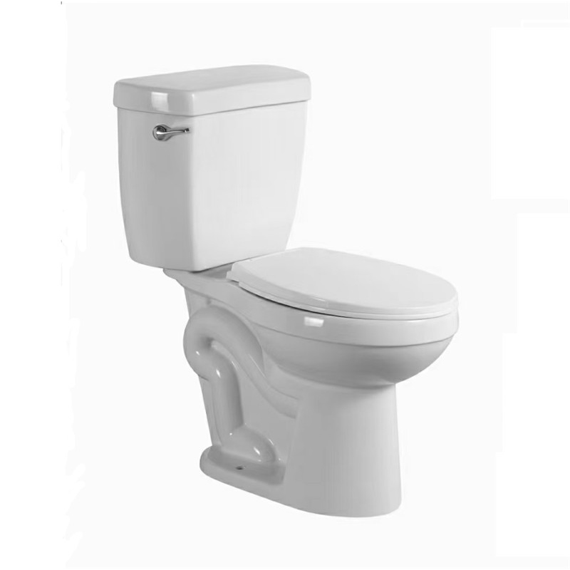 Economic Siphonic Two-piece Round Bowl Toilet,Side lever Flush Toilet Featured Image