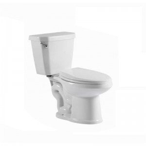 Economic Siphonic Two-piece Elongated Bowl Toilet,Side lever Flush Toilet