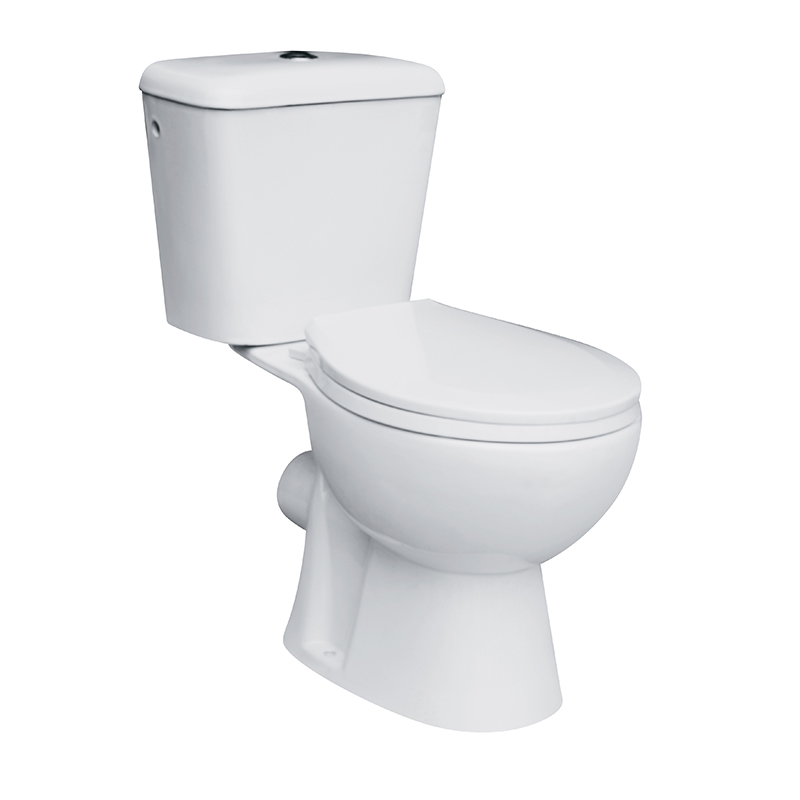 Economic Wash Down Two-piece Round Bowl Toilet,Top Flush Toilet, Featured Image