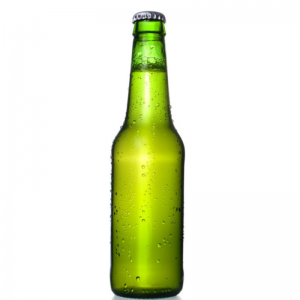 Шишаи сабзи шишаи пивои 330 мл холӣ бо сарпӯши тоҷ бо андозаи стандартии шиша пиво
